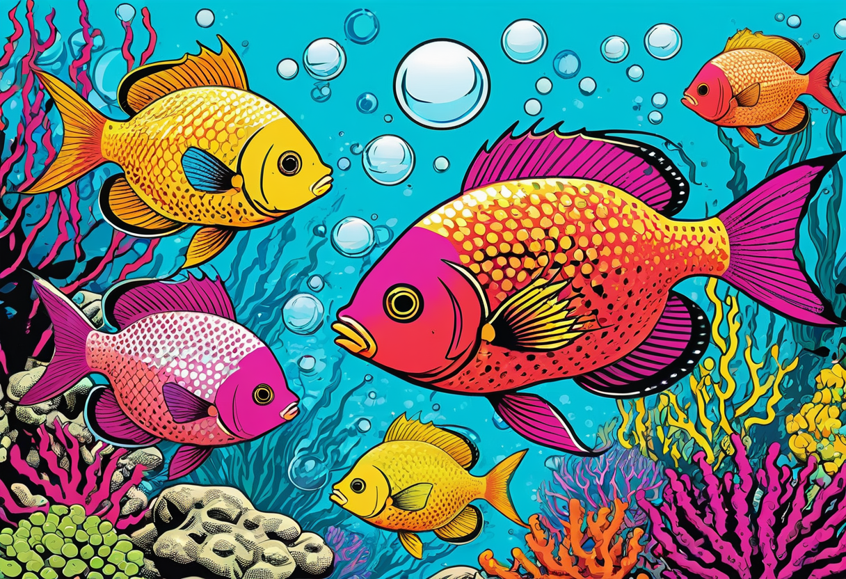 Selbst gebautes Aquarium mit individueller Einrichtung